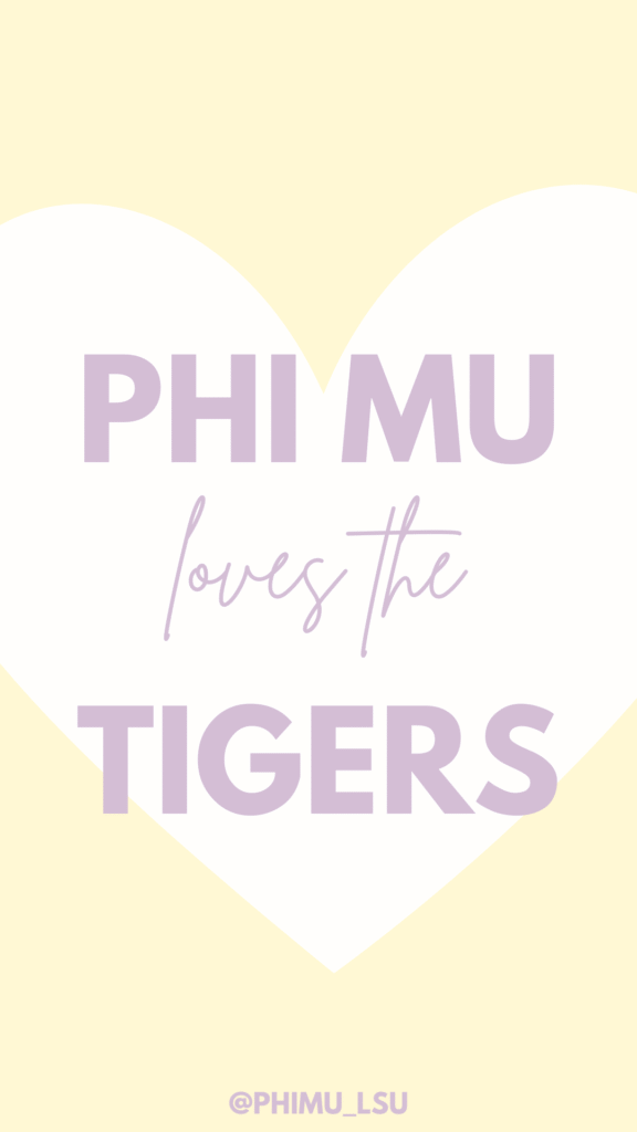 phi mu loves the tigers